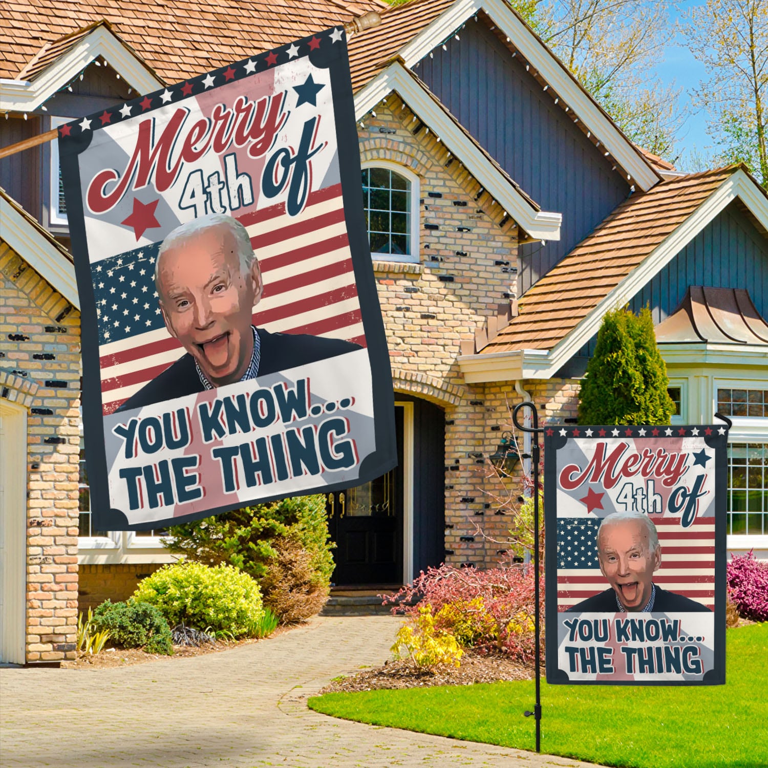 5VT. Biden Merry 4th Of (30x40) Garden & House Mockup 3