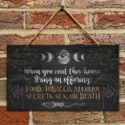 Wooden Door Sign