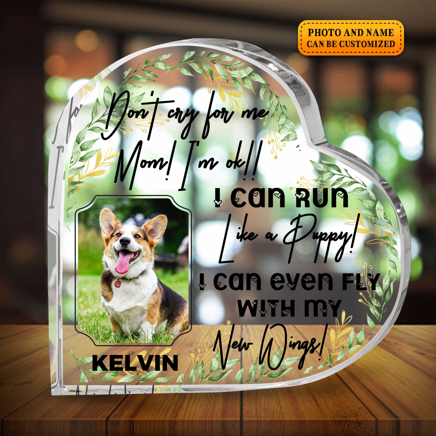 3VT. Dog Don't Cry For Me Plaque mk2