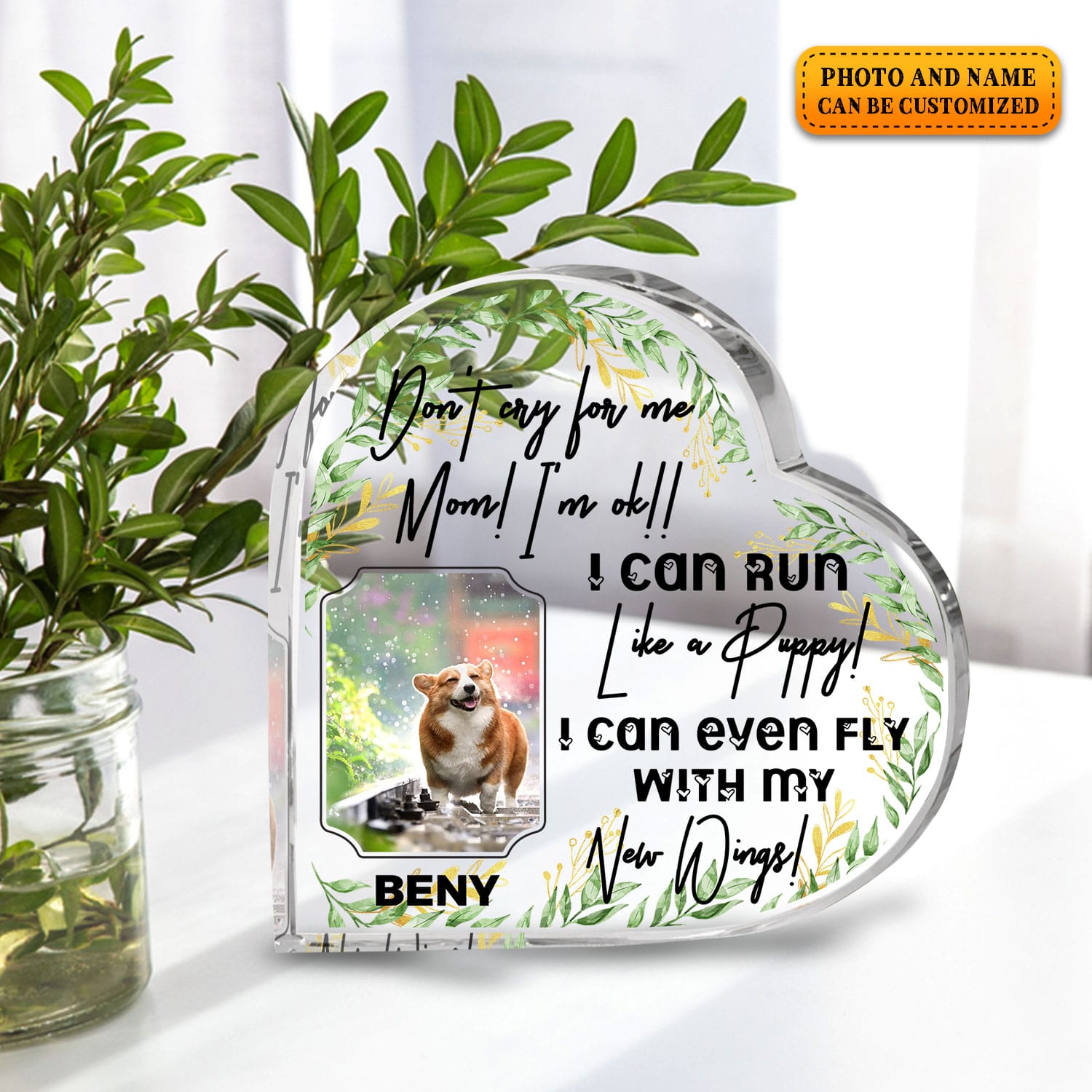 3VT. Dog Don't Cry For Me Plaque mk3