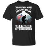 2VT. Bigfoot The Only Thing Worse 3, Black, Unisex T-Shirt