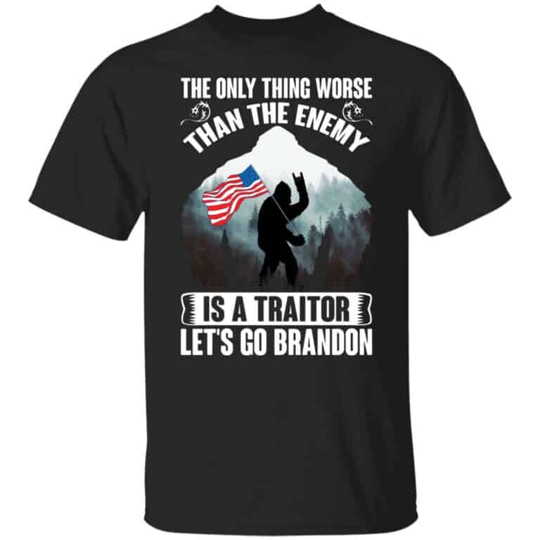 2VT. Bigfoot The Only Thing Worse 3, Black, Unisex T-Shirt