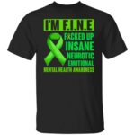 3VT. Menal Health I'm Fine 3, Black, Unisex T-Shirt