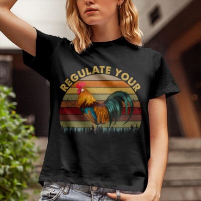Alternative view of Regulate Your Cock T-Shirt, My Body My Choice, Pro-Choice Shirt, Abortion Rights, Feminist Tee