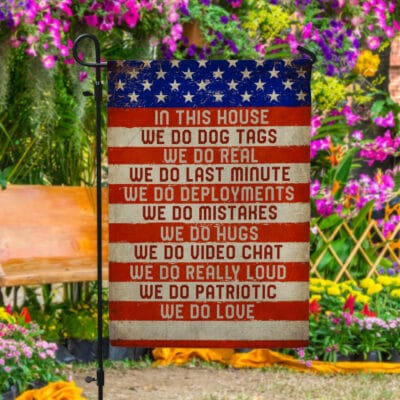 Personalized In This House We Do Dog Tags We Do Real 4th Of July House Doormat - Outdoor Indoor Doormat