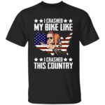 1O. Crashed My Bike 3, Black, Unisex T-Shirt