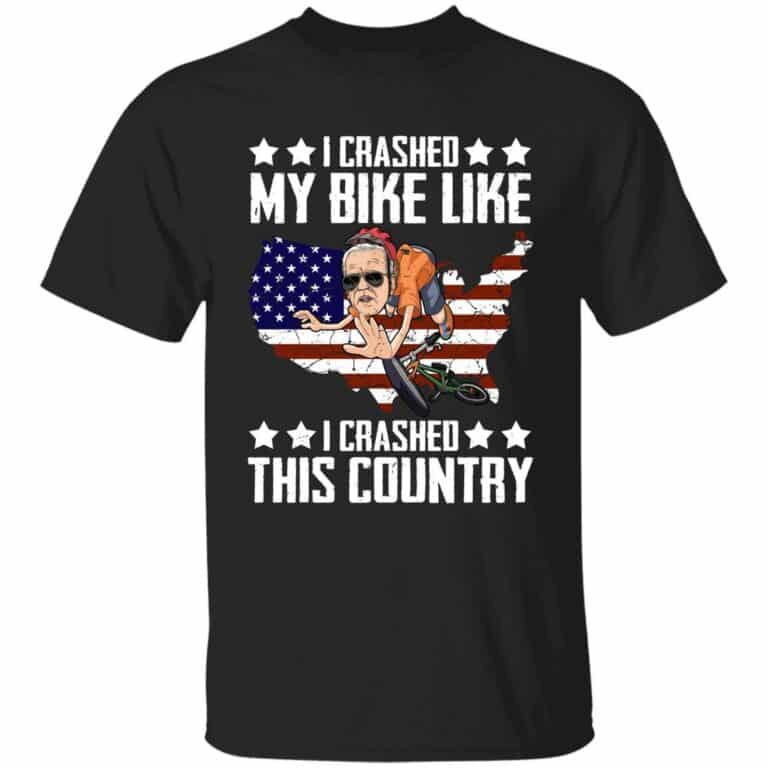 1O. Crashed My Bike 3, Black, Unisex T-Shirt
