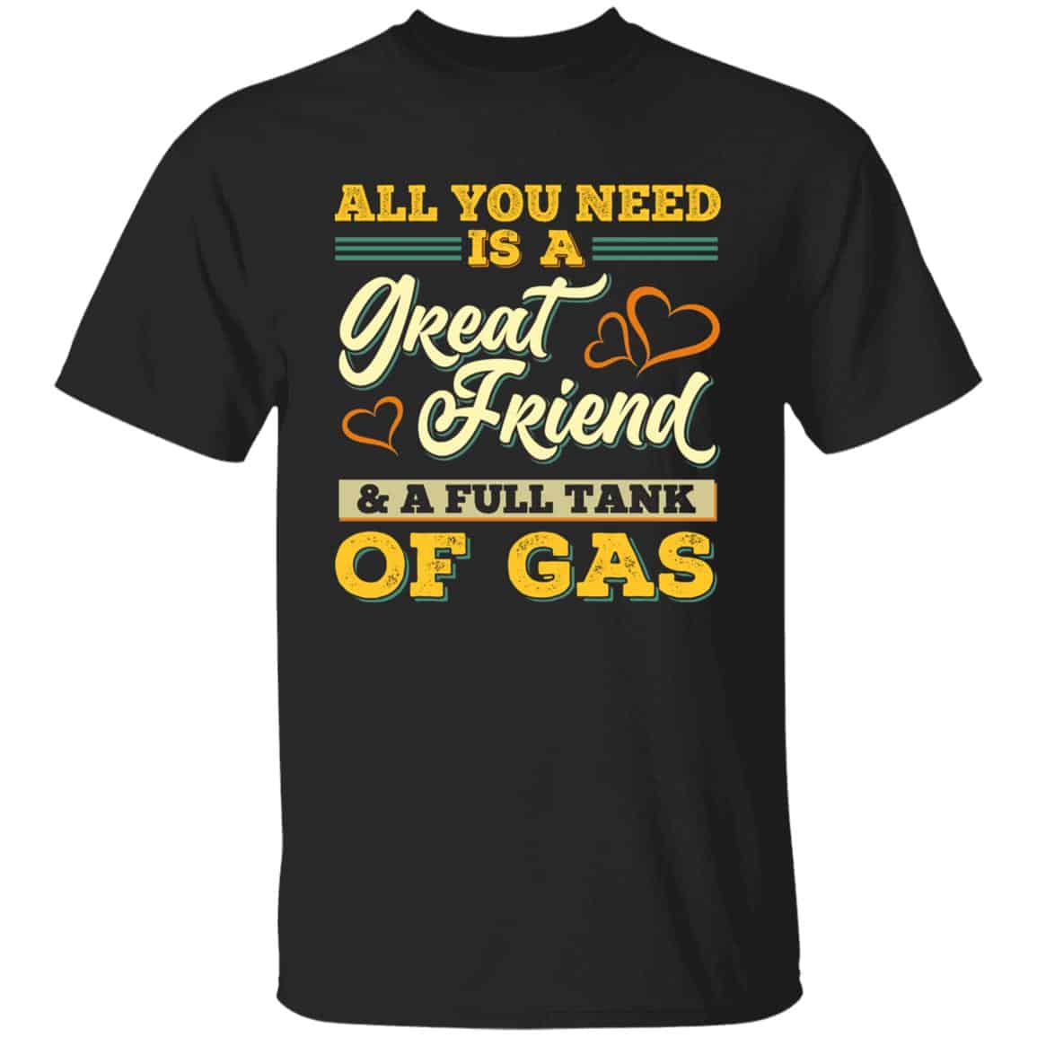 gas, Black, Unisex T-Shirt