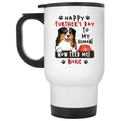 14 oz. White Travel Mug