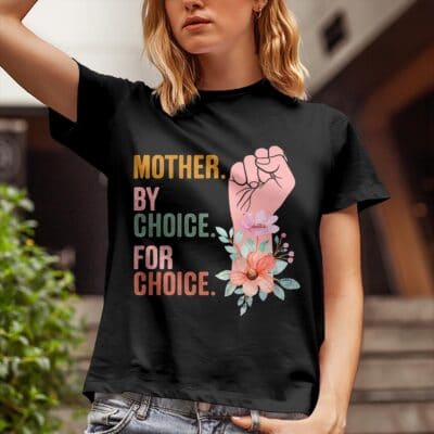 Alternative view of Mother by Choice for Choice Vintage T-Shirt, Abortion Rights, Feminist Tee, Reproductive Rights
