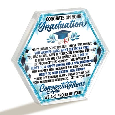 Hexagon Acrylic Plaque