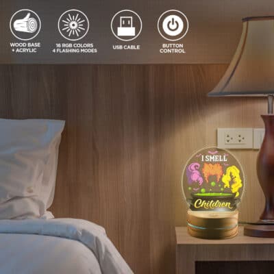 Alternative view of I Smell Children Three Witch Hocus Pocus Squad Night Light - Halloween Gifts LED Light