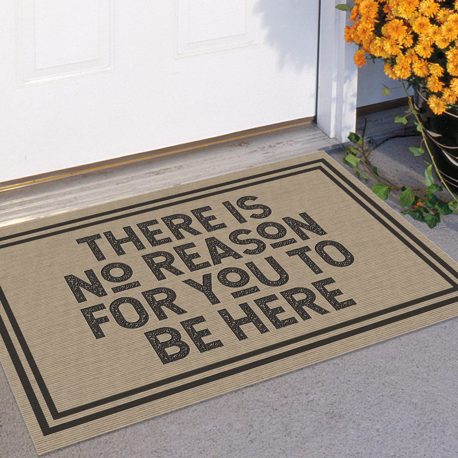 7P. No reason here Doormat mockup 11