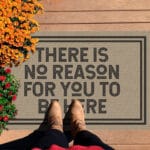 7P. No reason here Doormat mockup 7