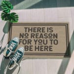 7P. No reason here Doormat mockup 5
