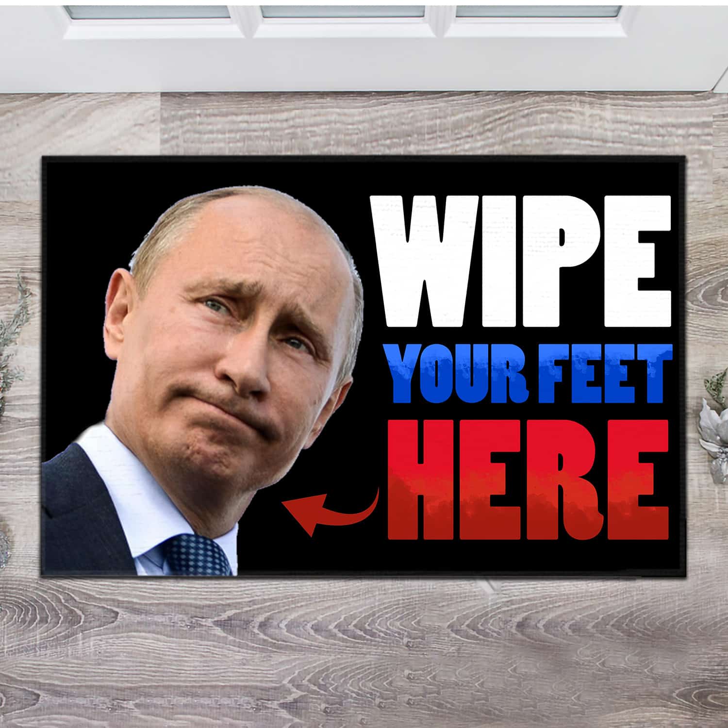 4P. Wipe feet putin Doormat mockup 14