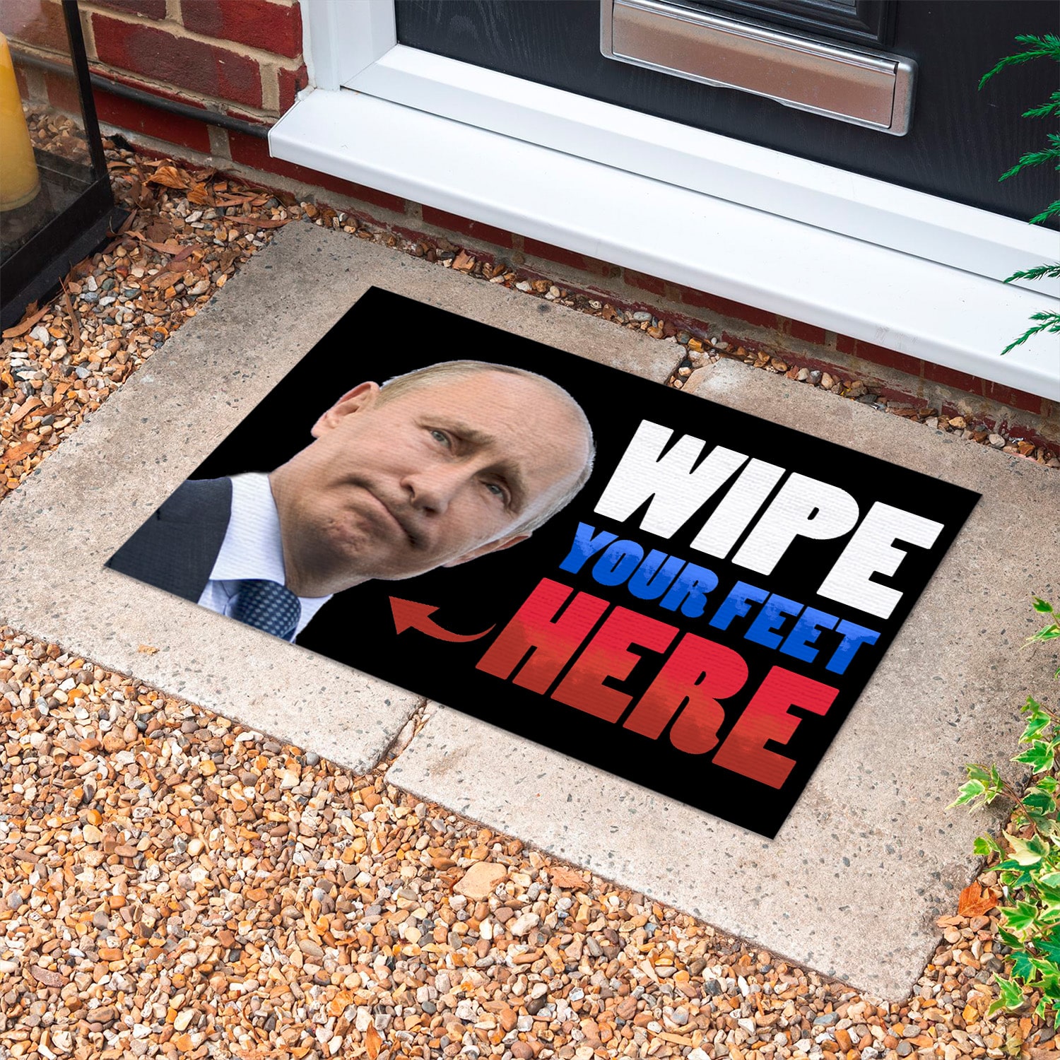 4P. Wipe feet putin Doormat mockup 10