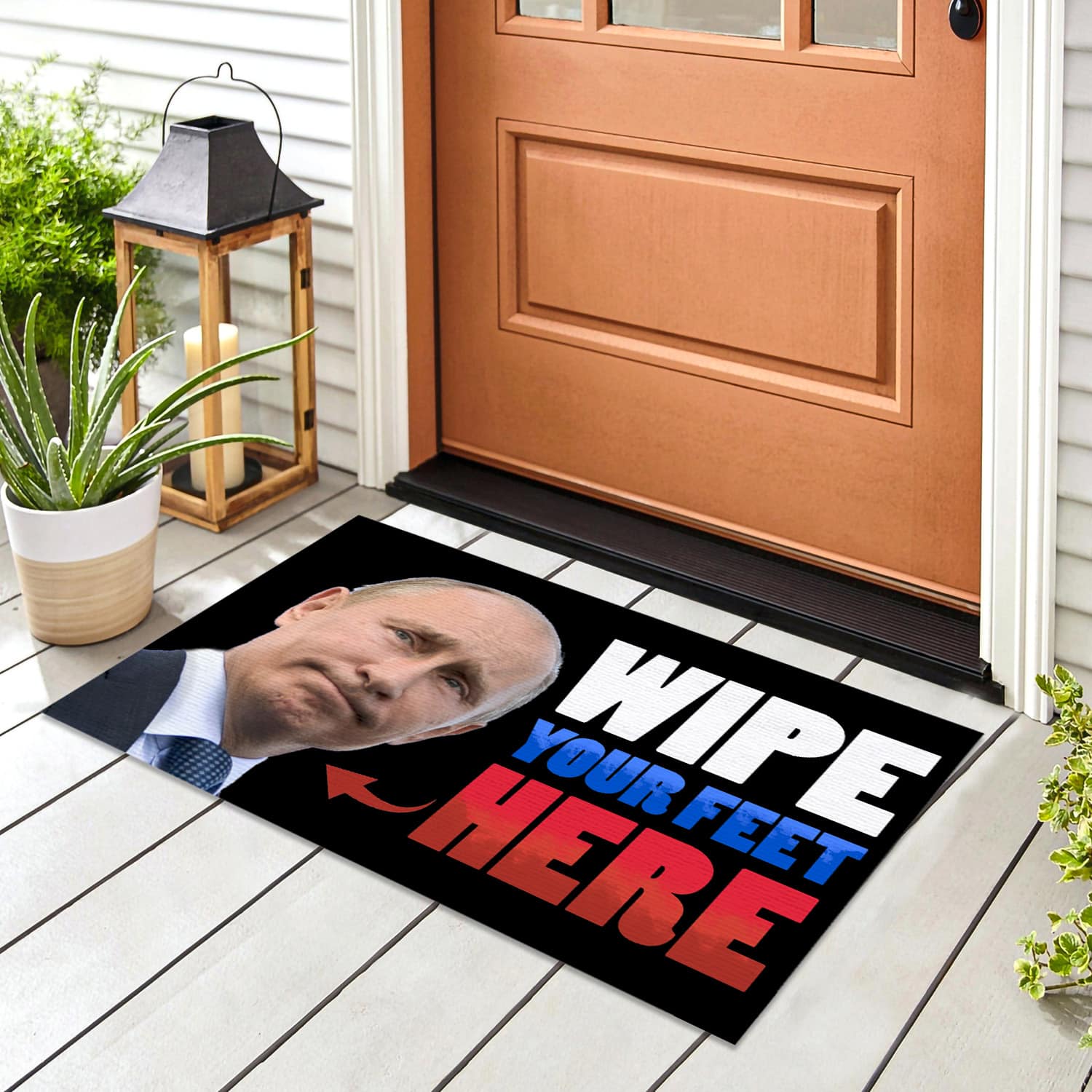 4P. Wipe feet putin Doormat mockup 8