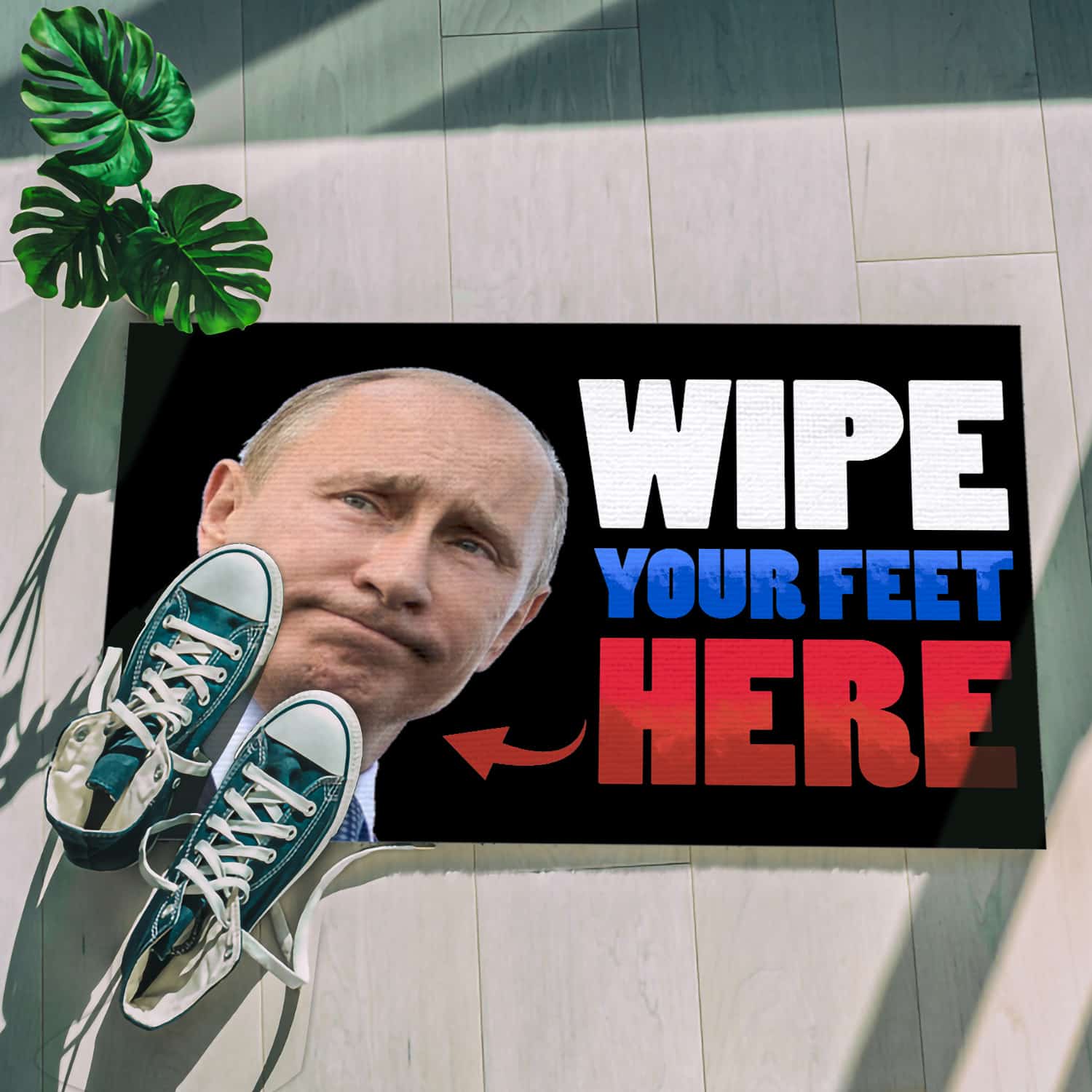 4P. Wipe feet putin Doormat mockup 5