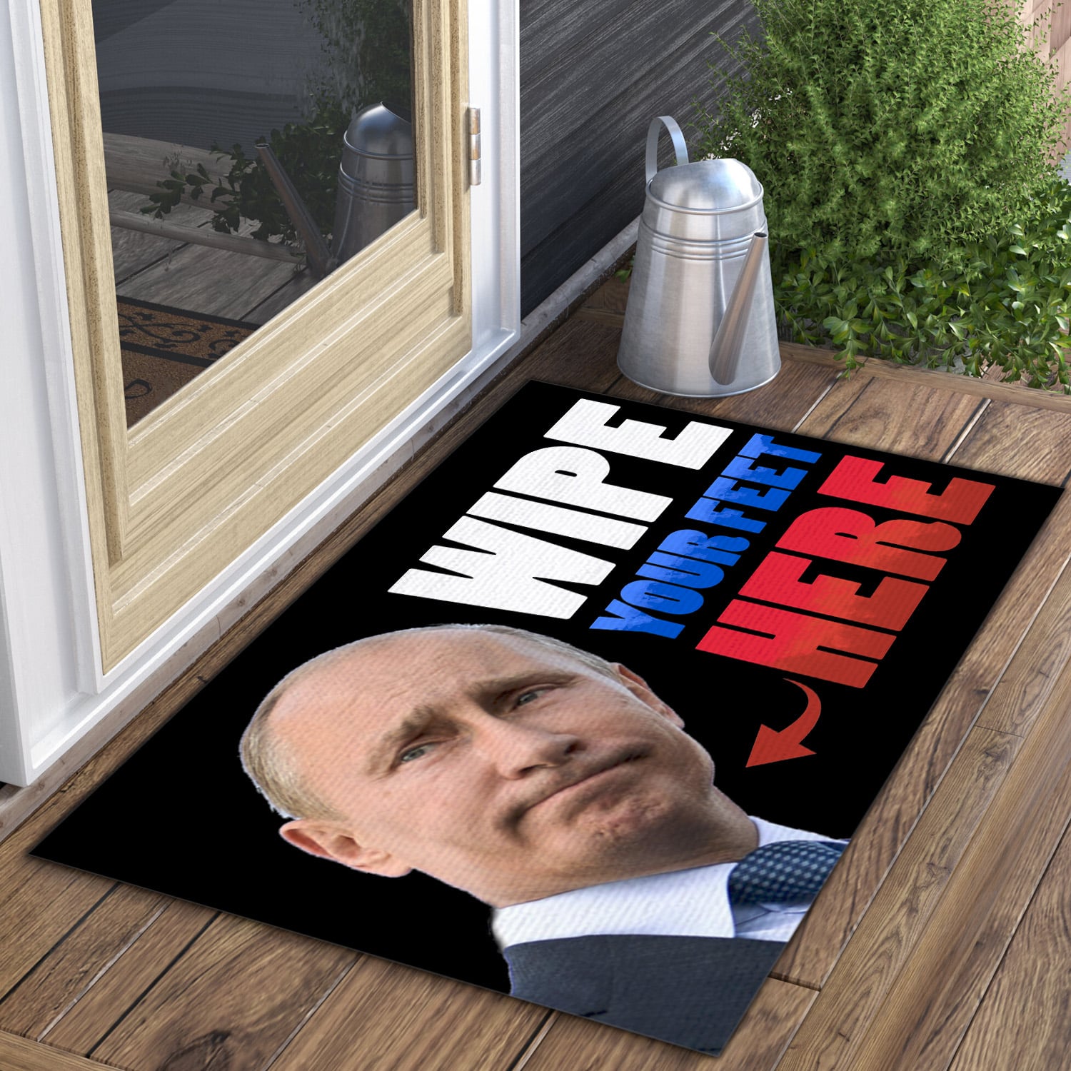 4P. Wipe feet putin Doormat mockup 3
