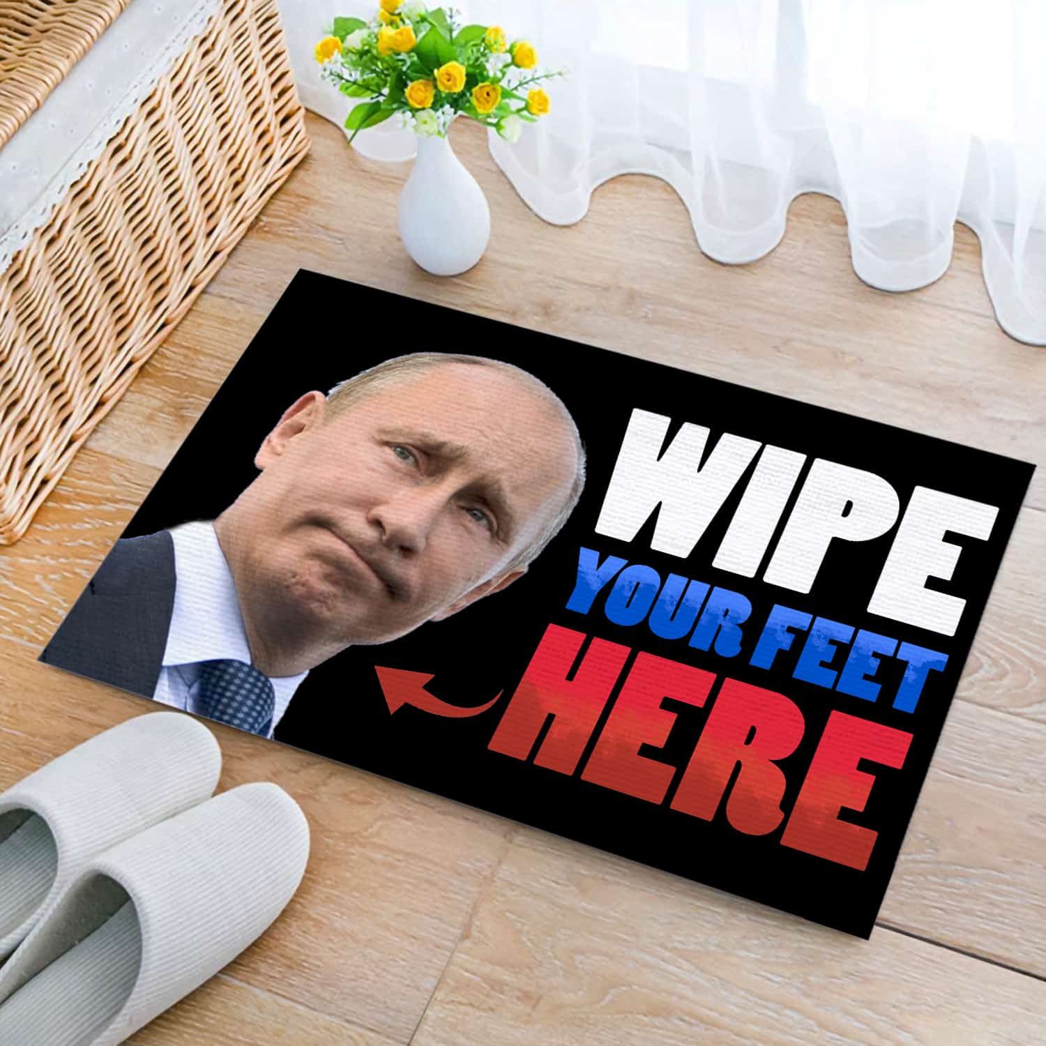 4P. Wipe feet putin Doormat mockup 2