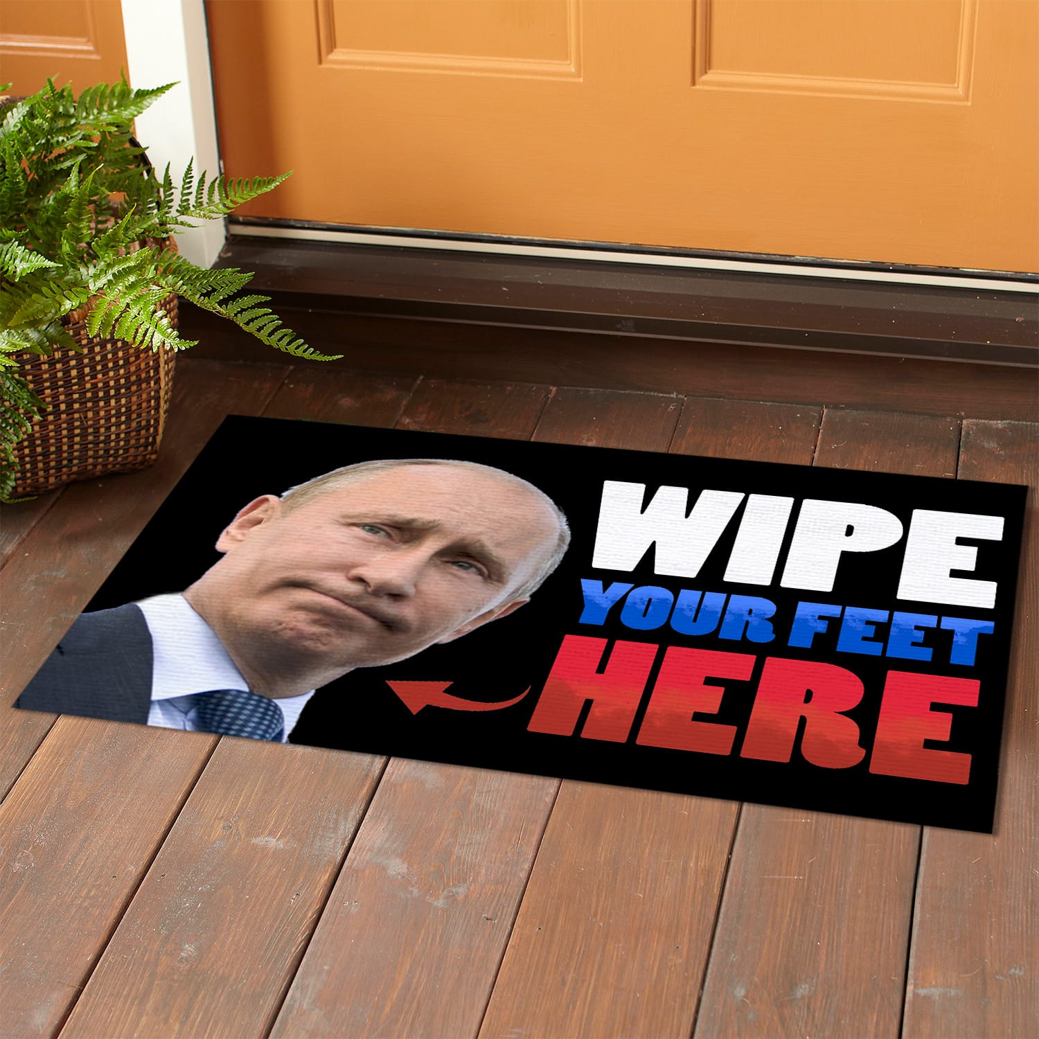 4P. Wipe feet putin Doormat mockup 1