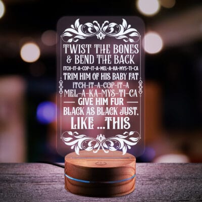 Twist The Bone and Bend The Back Night Light - Hocus Pocus Melaka Mystica LED Light , Three Witch Halloween Gifts