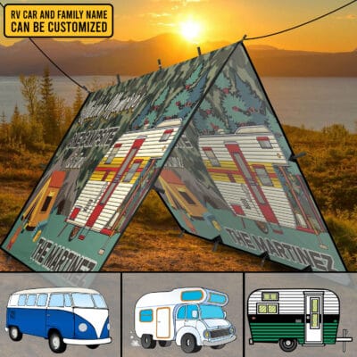 Alternative view of Personalized Camper Camping Tent Tarp Making Memories One Campsite All A Time Camping Tarp Waterproof - Backpacking Tarp Shelter