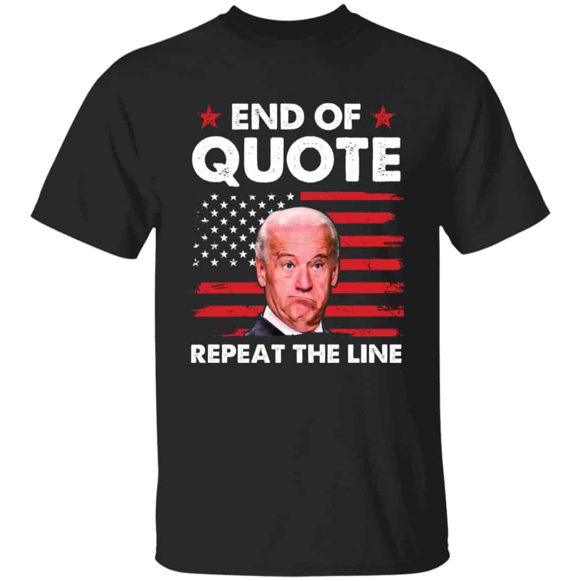 6. End The Quote 3, Black, Unisex T-Shirt