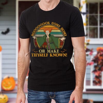 Alternative view of Boooooook Come Home Or Make Thyself Known Halloween Three Witch Hocus Pocus T-Shirt