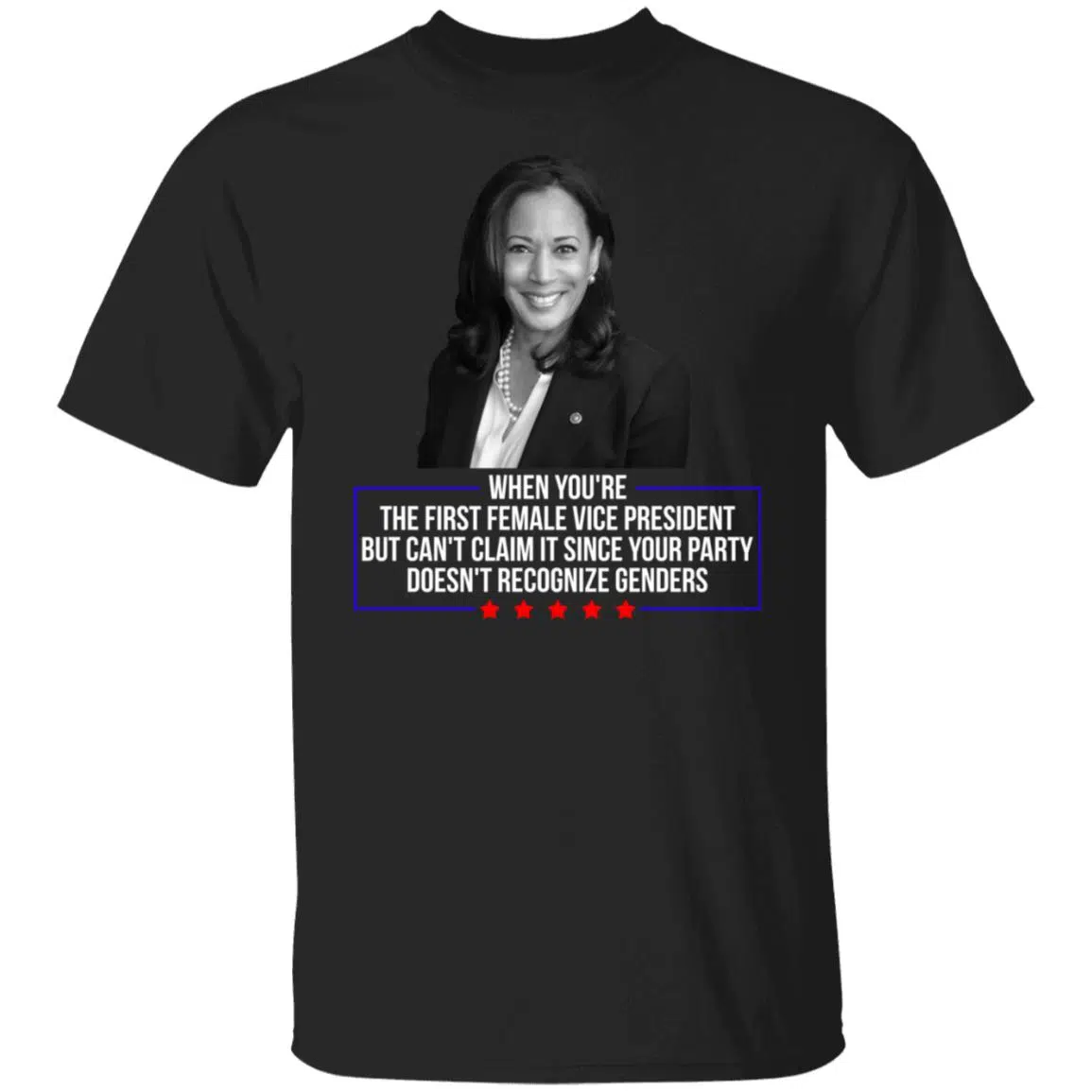 kamala 1, Black, Unisex T-Shirt