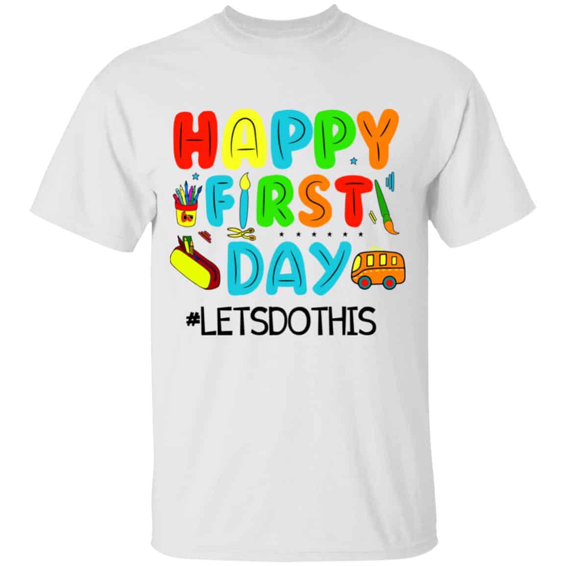 2O. First Day, White, Youth T-Shirt