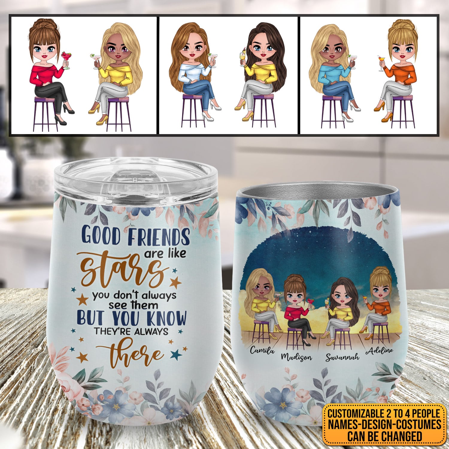 12oz wine tumbler Mockup 8
