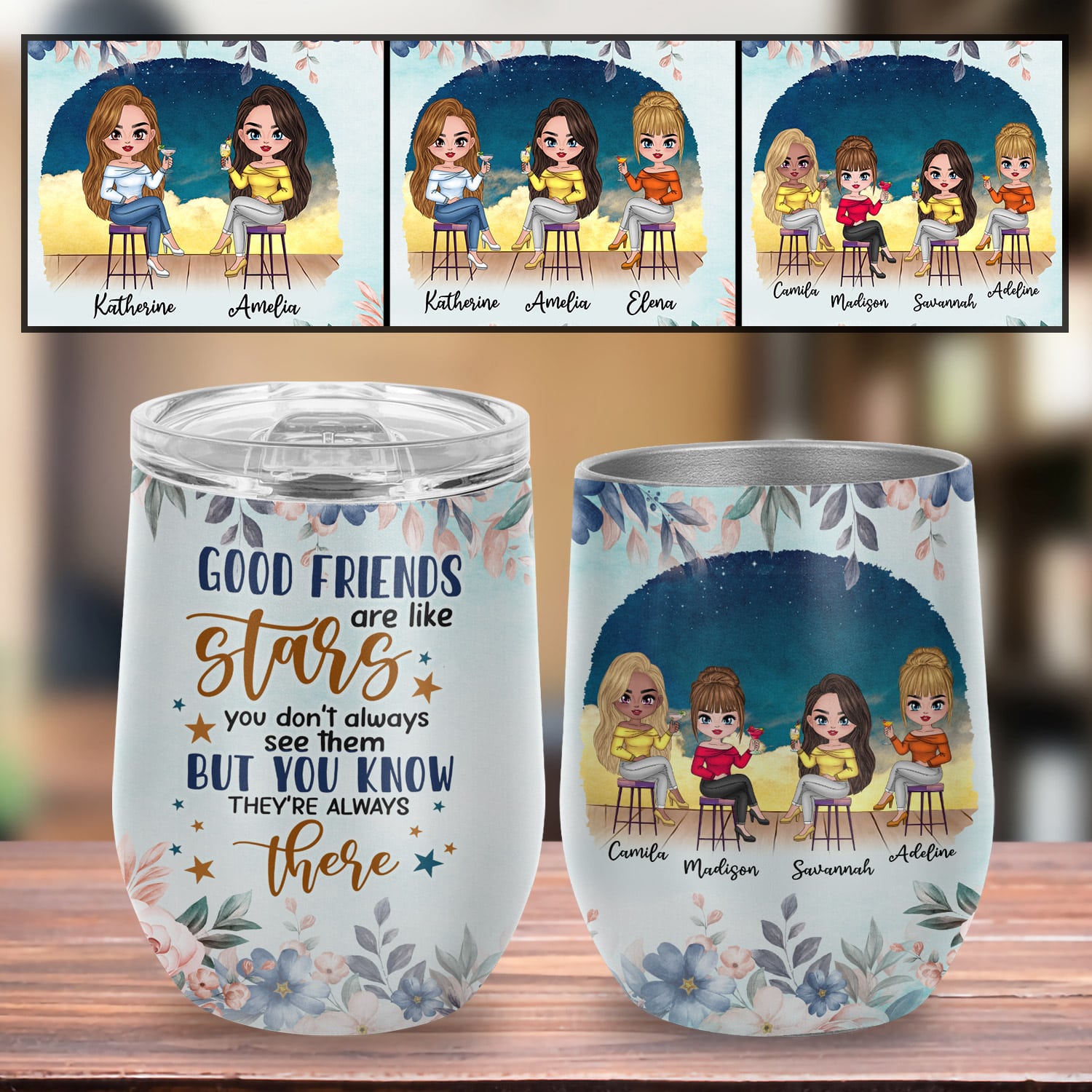 12oz wine tumbler Mockup 5