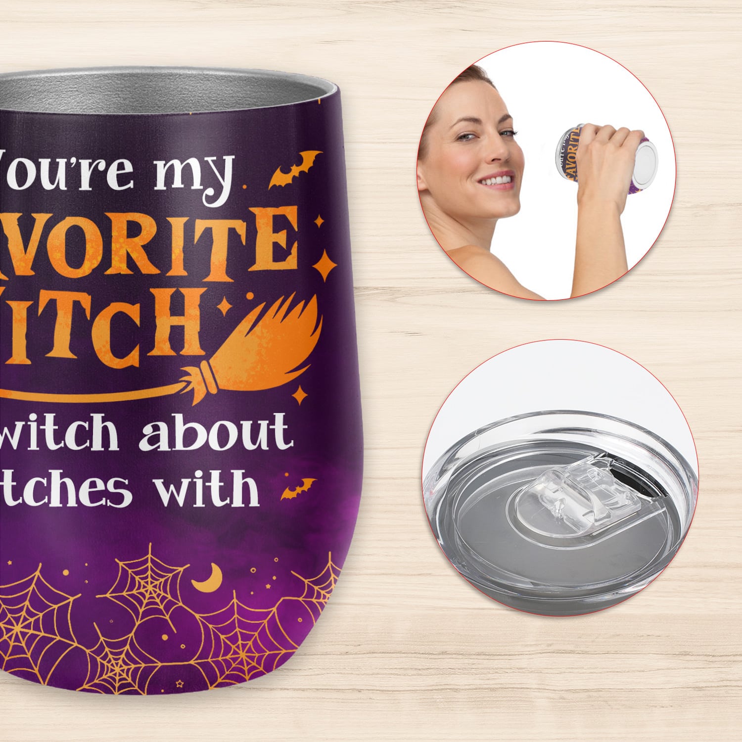 5VT. Favorite Witch To Witch wine tumbler mk2