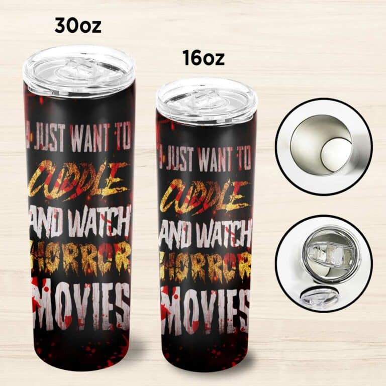 Horror Movie Friends 20oz Tumbler Knife, Halloween, Insulated