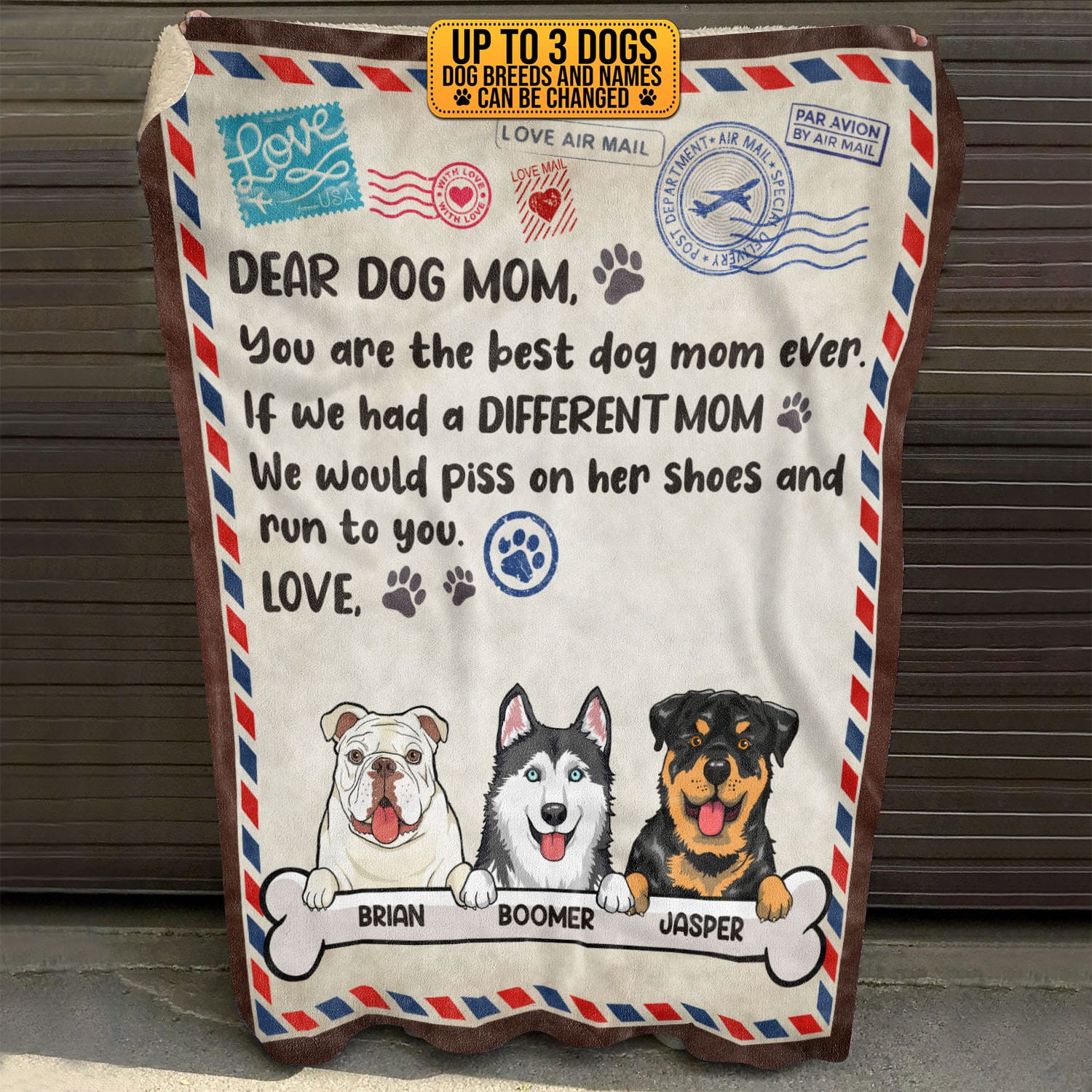 1VT. Dear Dog Mom Blanket mk3