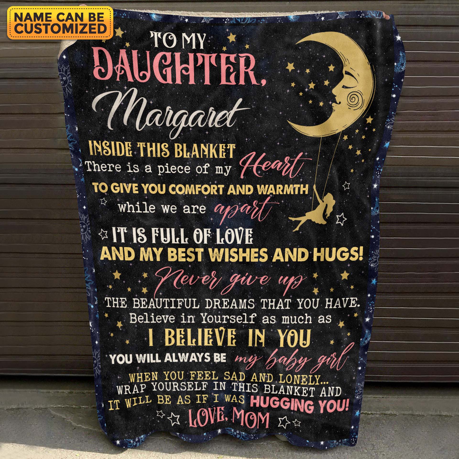 Mockup 3 4VT. Galaxy To My Daughter Inside This Blanket