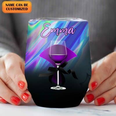 Alternative view of Personalized Hocus Pocus I Need Wine To Focus Witch Vacuum Insulated Cup - Wine Tumbler with Lid