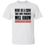 code 1, White, Unisex T-Shirt