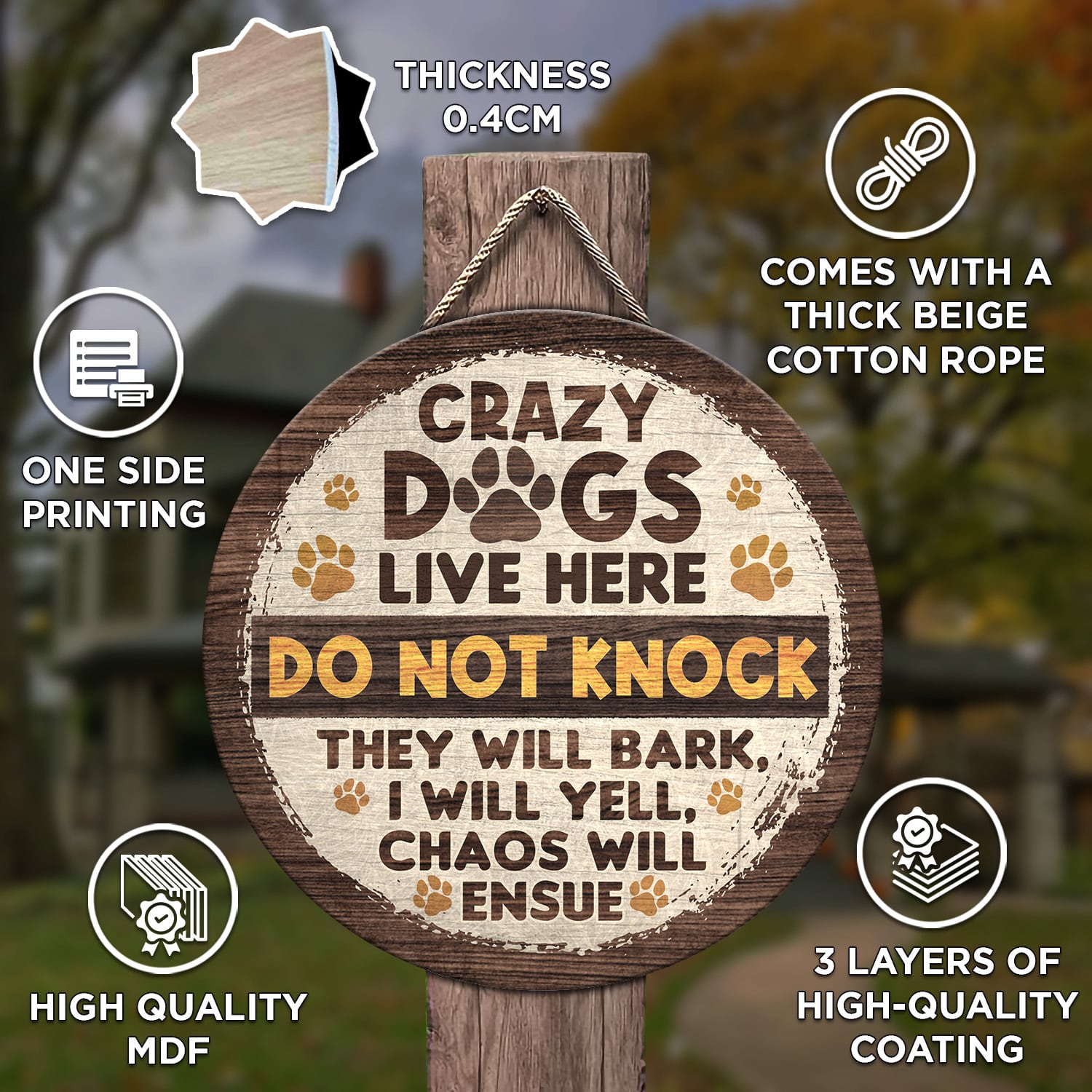 Circle Doorsign Key Features Mockup