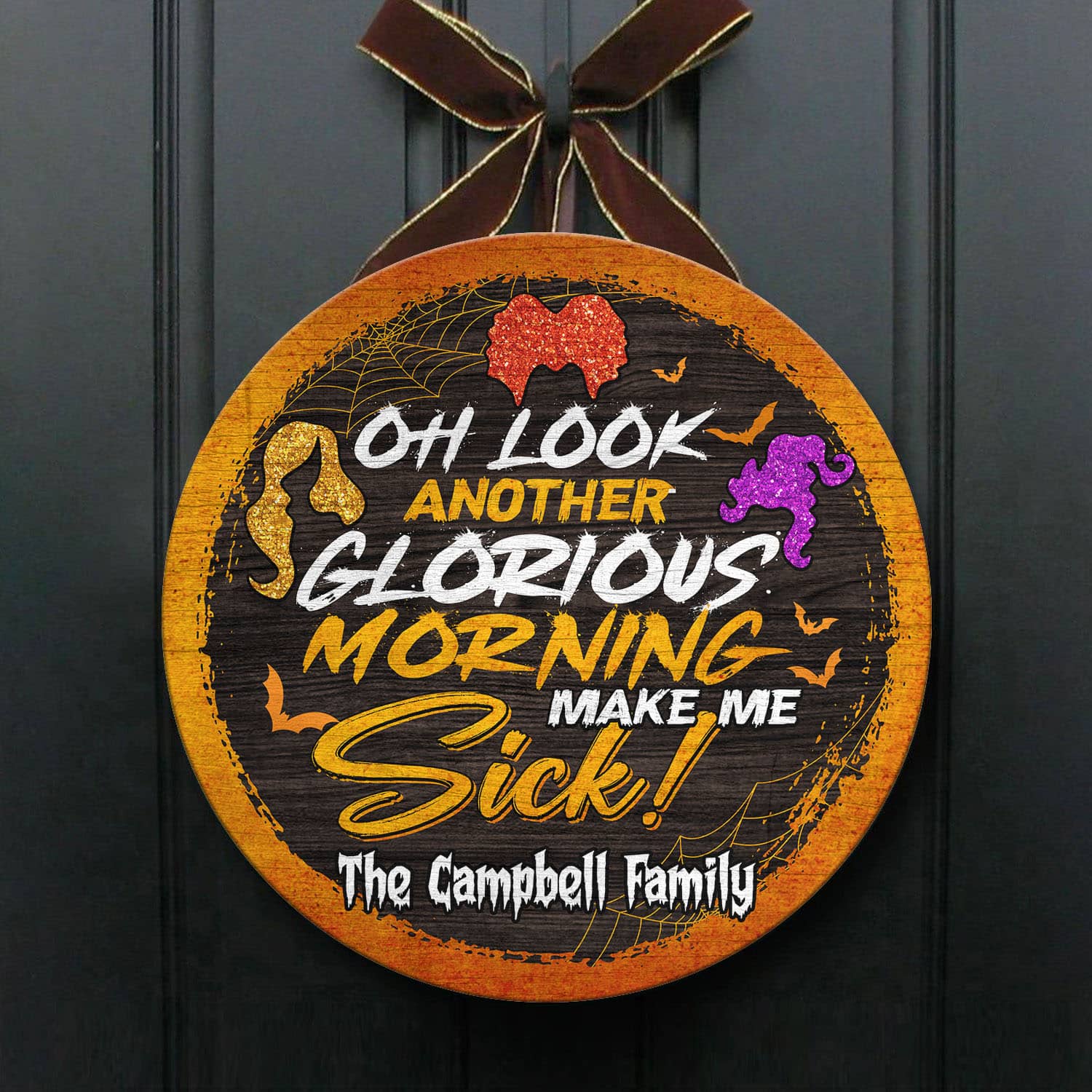 3VT. Another Glorious Morning Door Sign (Sample Design 2) Door Sign Mockup 1