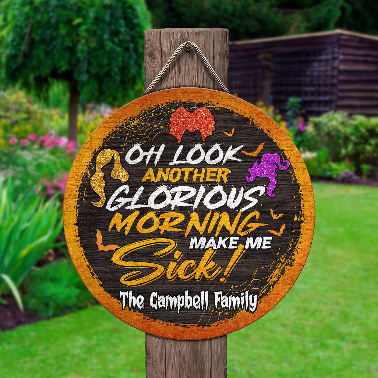 3VT. Another Glorious Morning Door Sign (Sample Design 2) Door Sign Mockup 2