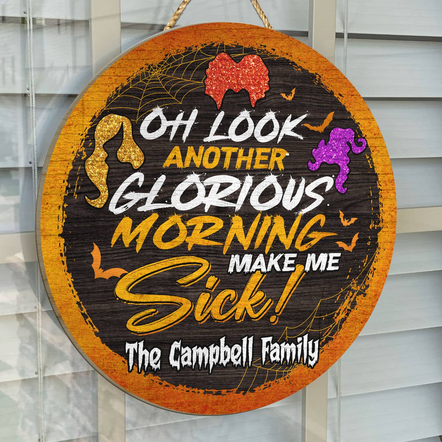 3VT. Another Glorious Morning Door Sign (Sample Design 2) Door Sign Mockup 14