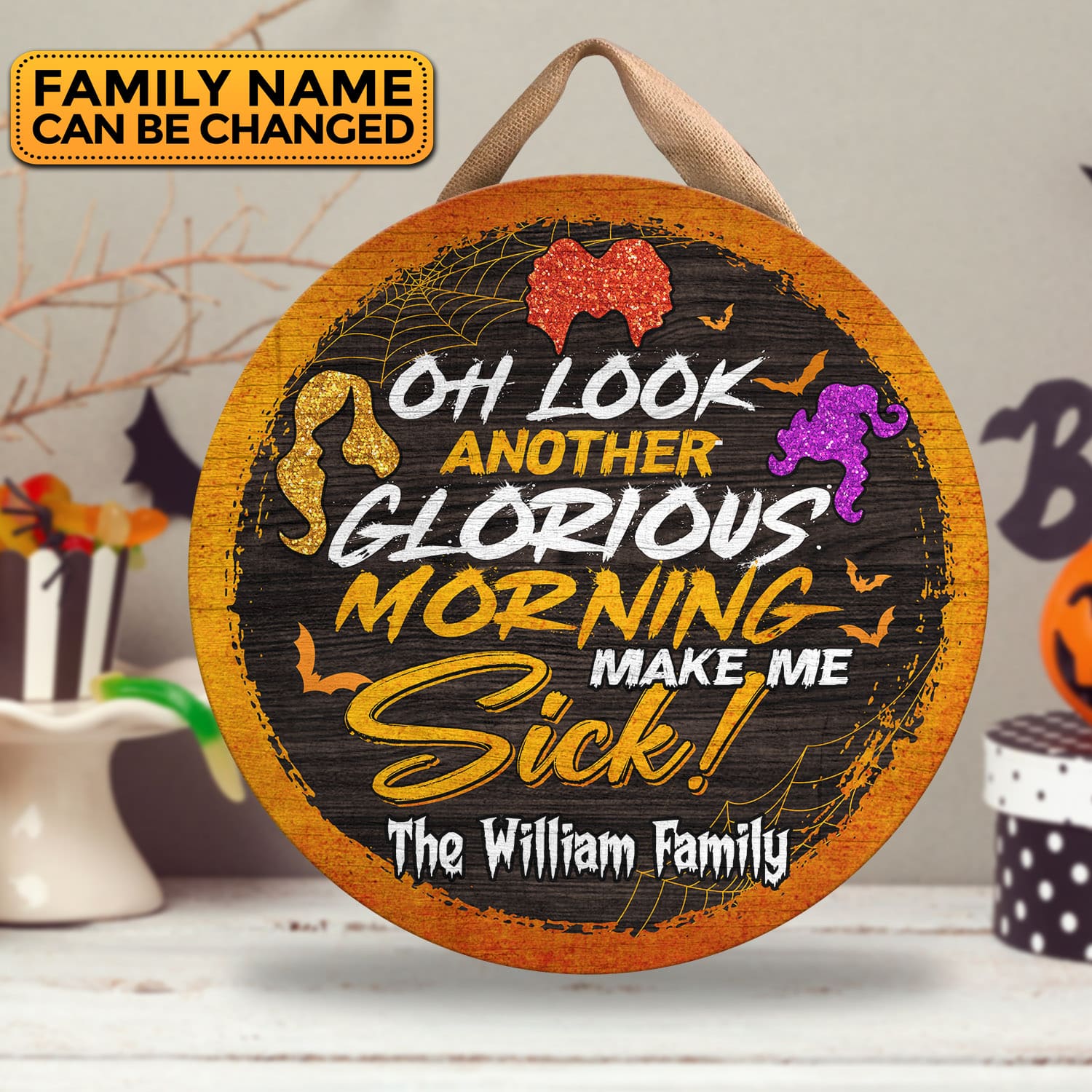 Door Sign Mockup 1 3VT. Another Glorious Morning Door Sign