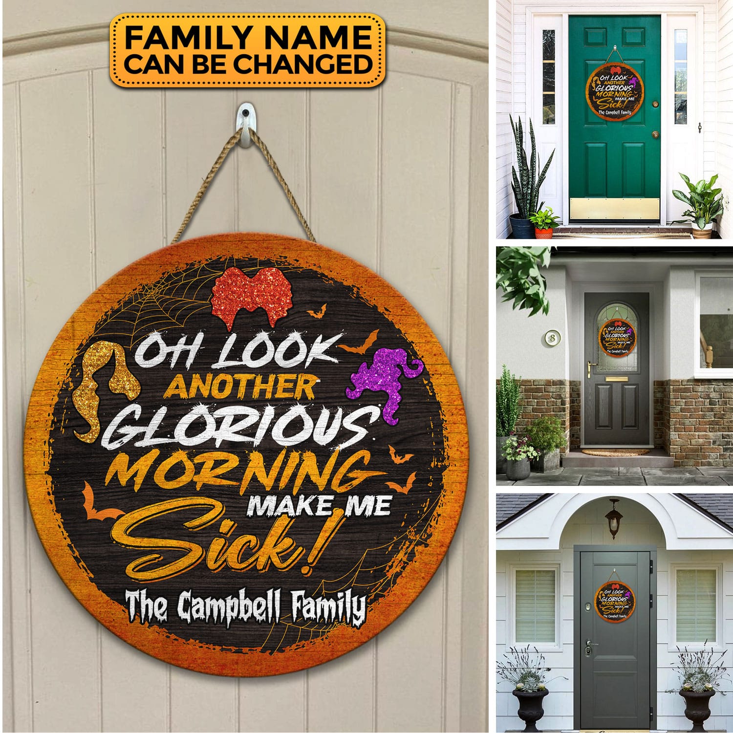 Door Sign Mockup 12 3VT. Another Glorious Morning Door Sign