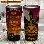 Personalized It's Not The Size Of Your Peduncle That Matters Funny Halloween Insulated Tumbler Cup With Lid