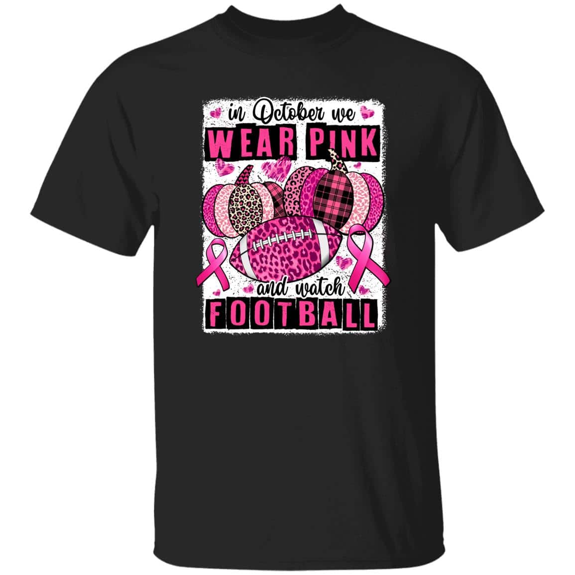 pink 1, Black, Unisex T-Shirt