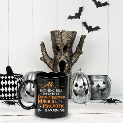 Alternative view of Nothing Like The Smell of Freshly Brewed Magical In The Morning Black Coffee Mug Cup