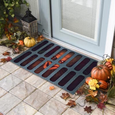 Alternative view of Spirit Halloween Pennywise Doormat - Spooky Clown Welcome Area Rug Door Mats Indoor Outdoor - Scary Outside Welcome Door Mats